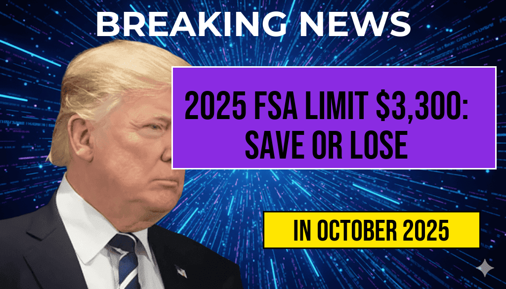 2025 FSA Limit Set at Three Thousand Three Hundred Dollars: Save Pre-Tax, But Use It or Lose It
