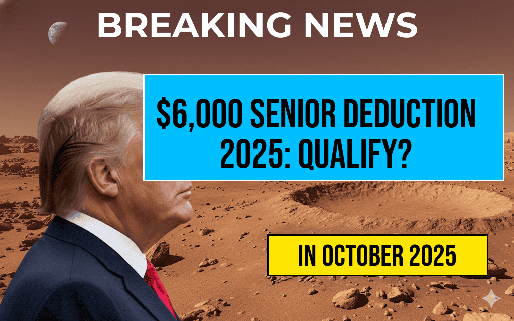 Six Thousand Dollar New Deduction for Seniors in 2025: Will You Qualify?